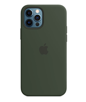 Apple Silikone-etui med MagSafe til iPhone 12 Pro Max – cyperngrøn